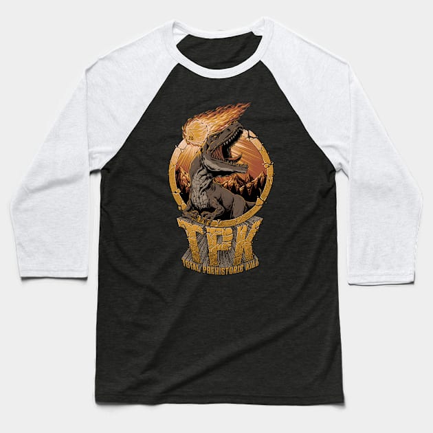 RPG - Prehistoric TPK Baseball T-Shirt by The Inked Smith